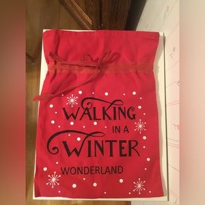 Christmas drawstring bag